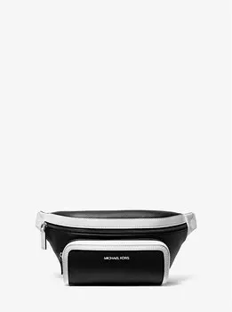 Двухцветная поясная сумка Cooper Michael Kors, черный