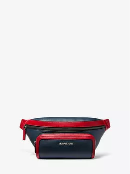 Двухцветная поясная сумка Cooper Michael Kors, синий