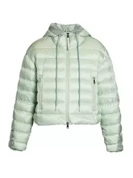 Двухцветная пуховая куртка Sylans Moncler, зеленый