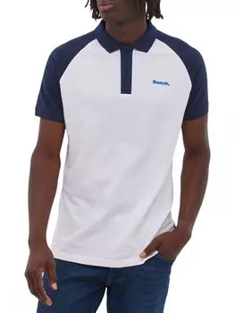 Двухцветная рубашка-поло Fleegman Bench, белый