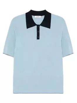 Двухцветная рубашка поло SANDRO, синий