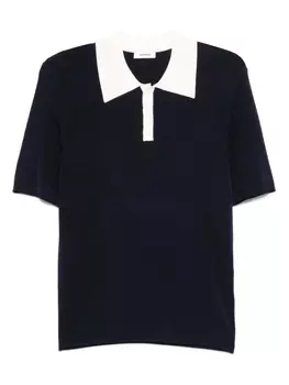 Двухцветная рубашка поло SANDRO, синий