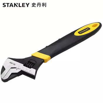 Двухцветная ручка STANLEY, разводной ключ из хромованадиевой стали, 12 дюймов 90-950-23