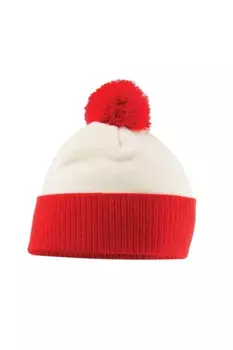 Двухцветная шапка Snowstar Beechfield, белый