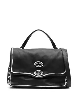 Двухцветная сумка-сэтчел Zanellato, черный