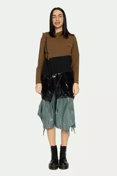 Двухцветная толстовка на молнии Antonia M, черный