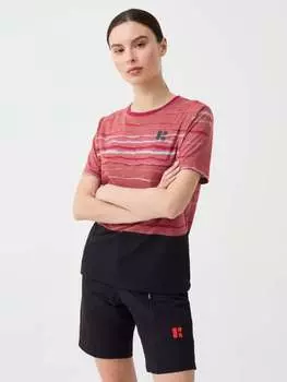 Двухцветная велосипедная футболка Urban Riders, цвет black/pink