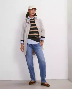 Двухцветная женская парка Easy Wear, бежевый