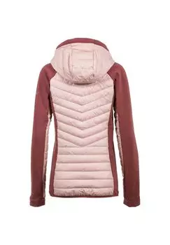 Двухцветная женская стеганая куртка с капюшоном Columbia, цвет Dusty Pink