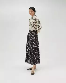 Двухцветное длинное платье Lola Casademunt, черный