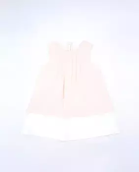 Двухцветное платье для девочки без рукавов Fina Ejerique, цвет Rosa