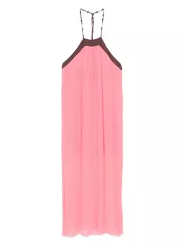 Двухцветное платье миди Patrizia Pepe, розовый