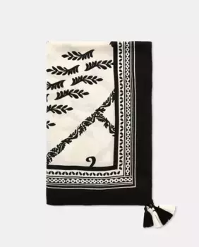 Двухцветное женское парео nfasis, белый