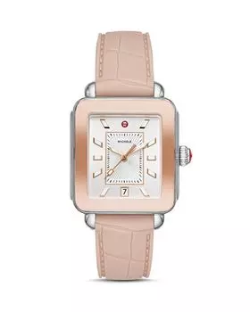 Двухцветные часы Deco Sport, 34 x 36 мм MICHELE, цвет Pink