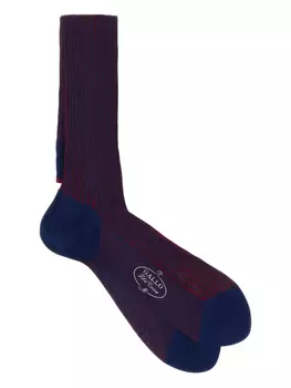 Двухцветные хлопковые носки Gallo, синий