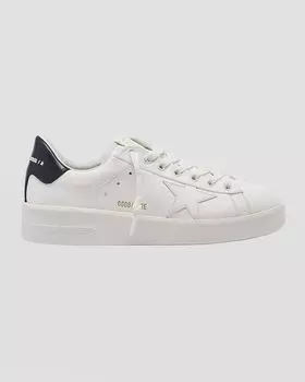 Двухцветные кожаные низкие кеды Pure Star Golden Goose, цвет Whiteblue