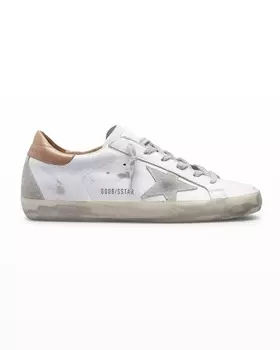 Двухцветные кожаные низкие кеды Superstar Golden Goose