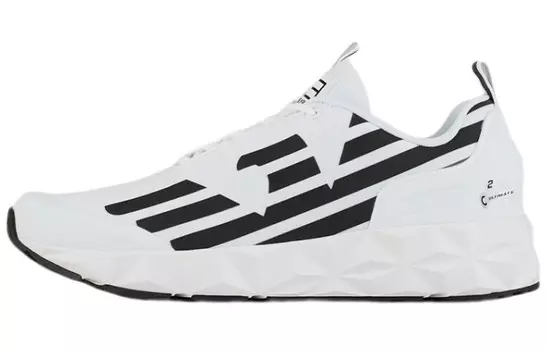 Двухцветные кроссовки на шнуровке Ea7 Emporio Armani