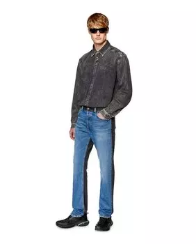 Двухцветные мужские джинсы прямого кроя Diesel, мультиколор