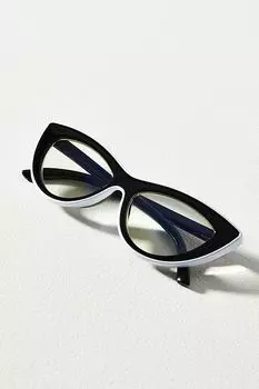 Двухцветные считыватели «кошачий глаз» Anthropologie, черный