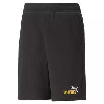 Двухцветные шорты Essentials+ для мальчиков PUMA Black Mustard Seed