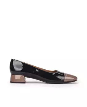 Двухцветные женские балетки на невысоком каблуке Pedro Miralles, темно-синий