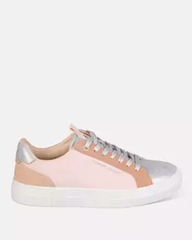 Двухцветные женские спортивные туфли с кружевной застежкой Dolores Promesas, розовый