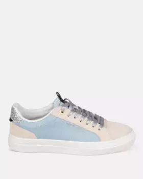 Двухцветные женские спортивные туфли с кружевной застежкой Dolores Promesas, синий