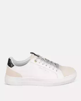 Двухцветные женские спортивные туфли с кружевной застежкой Dolores Promesas, белый