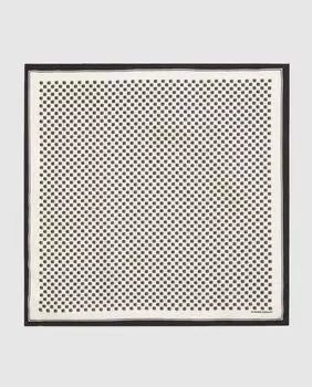 Двухцветный большой шелковый женский шарф Claudie Pierlot, мультиколор