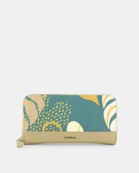 Двухцветный бумажник с принтом Jo & Mr. Joe, зеленый