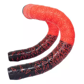 Двухцветный дорожный руль LeBycle с противоскользящим покрытием, черно-красный