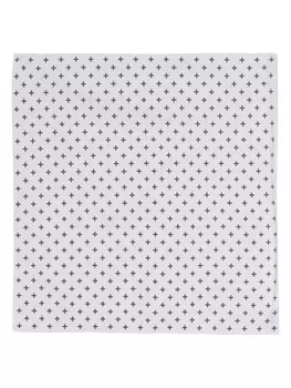 Двухцветный двусторонний хлопковый шарф SMFK, черный