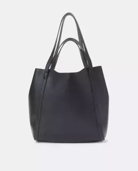 Двухцветный двусторонний шоппер Tintoretto, черный