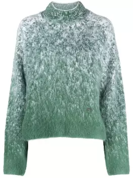 Двухцветный джемпер Low Classic, зеленый