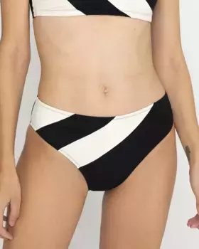 Двухцветный плавки бикини Venus, черный