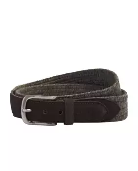 Двухцветный плетеный мужской ремень Mirto, коричневый