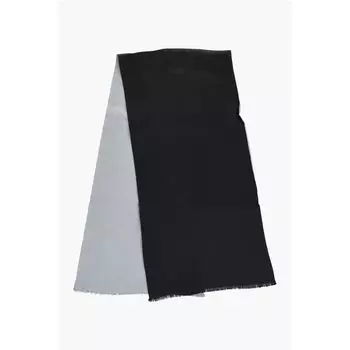 Двухцветный шелковый фуляр Corneliani, Black