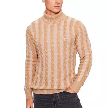 Двухцветный свитер Arkell ls tn SWT Guess, бежевый