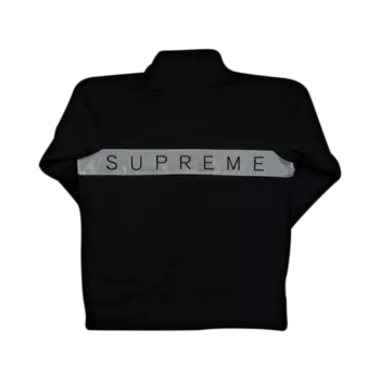 Двухцветный свитшот 3M со светоотражающей молнией до половины длины, Черный