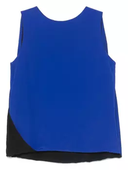 Двухцветный топ MSGM, синий