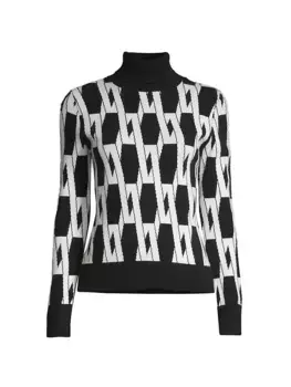 Двухцветный жаккардовый свитер Neve Apparis, мультиколор