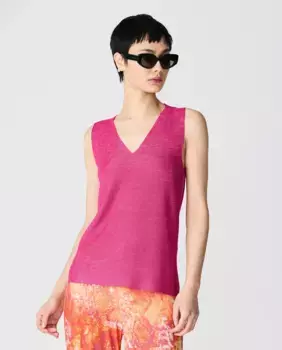 Двухцветный женский трикотаж с матово-блестящим эффектом Escorpion, розовый