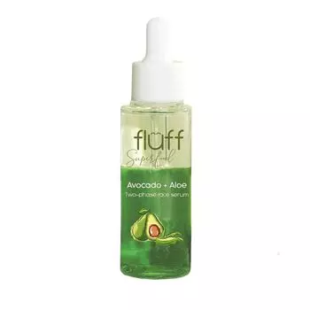 Двухфазный бустер для лица алоэ и авокадо Fluff Two-Phase Face Serum, 40 мл