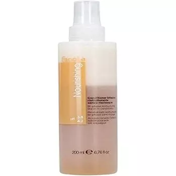 Двухфазный реструктурирующий несмываемый кондиционер, укрепляющий и оживляющий сухие вьющиеся и обработанные волосы, обогащенная формула с кератином и молочными белками, 200 мл, Fanola