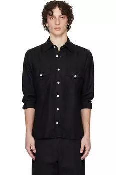 Двухкарманная вестерн-рубашка Drake'S, черный