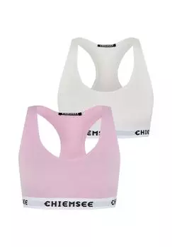 Двухкомпонентное бюстье с логотипами CHIEMSEE, цвет Light Pink White