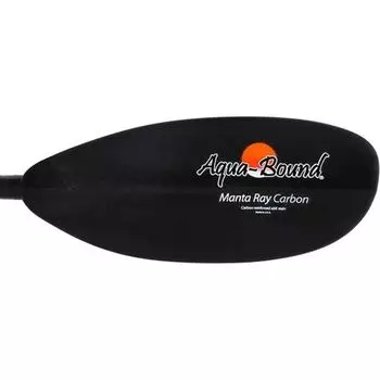 Двухкомпонентное весло с кнопкой Manta Ray Carbon — 2022 г. Aqua Bound, цвет Black Carbon Abx