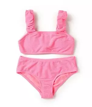 Двухкомпонентный купальник без косточек без косточек GB Little Girls 2T-6X, розовый