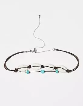 Двухрядное колье унисекс Reclaimed Vintage с ракушками